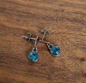 azure tide drop earrings