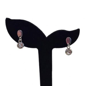 crystal clear drop earrings