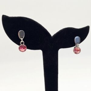 dusty rose drop earrings