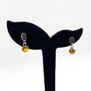 golden yellow drop earrings