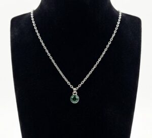 mint green pendant necklace