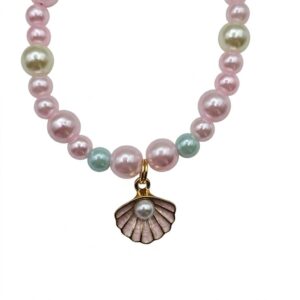 pastel mermaid shell phone strap