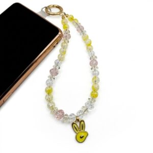 sunny bunny beaded phone strap