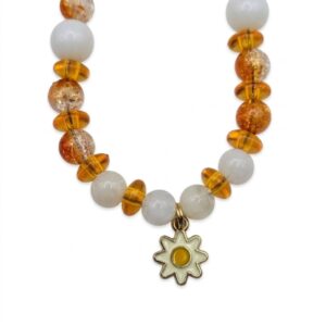 golden amber sunflower phone strap