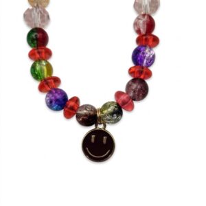 midnight smiley rainbow phone strap