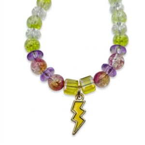 electric neon lightning phone strap